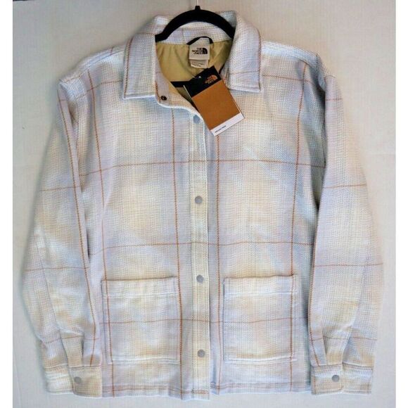 The North Face Women's Sz L Dusty Periwinkle Valley Twill Utility Shacket - Picture 6 of 12